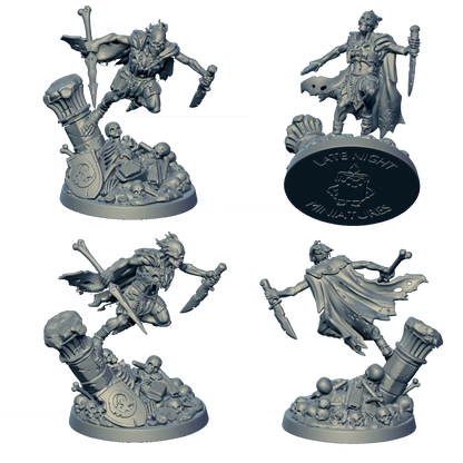 Undead Assassin miniature by Late Night Miniatures - alternate view