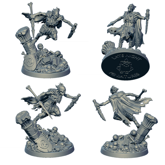 Undead Assassin miniature by Late Night Miniatures - alternate view