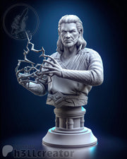Gale Bust - Baldur's Gate 3 - resin tabletop miniature front view