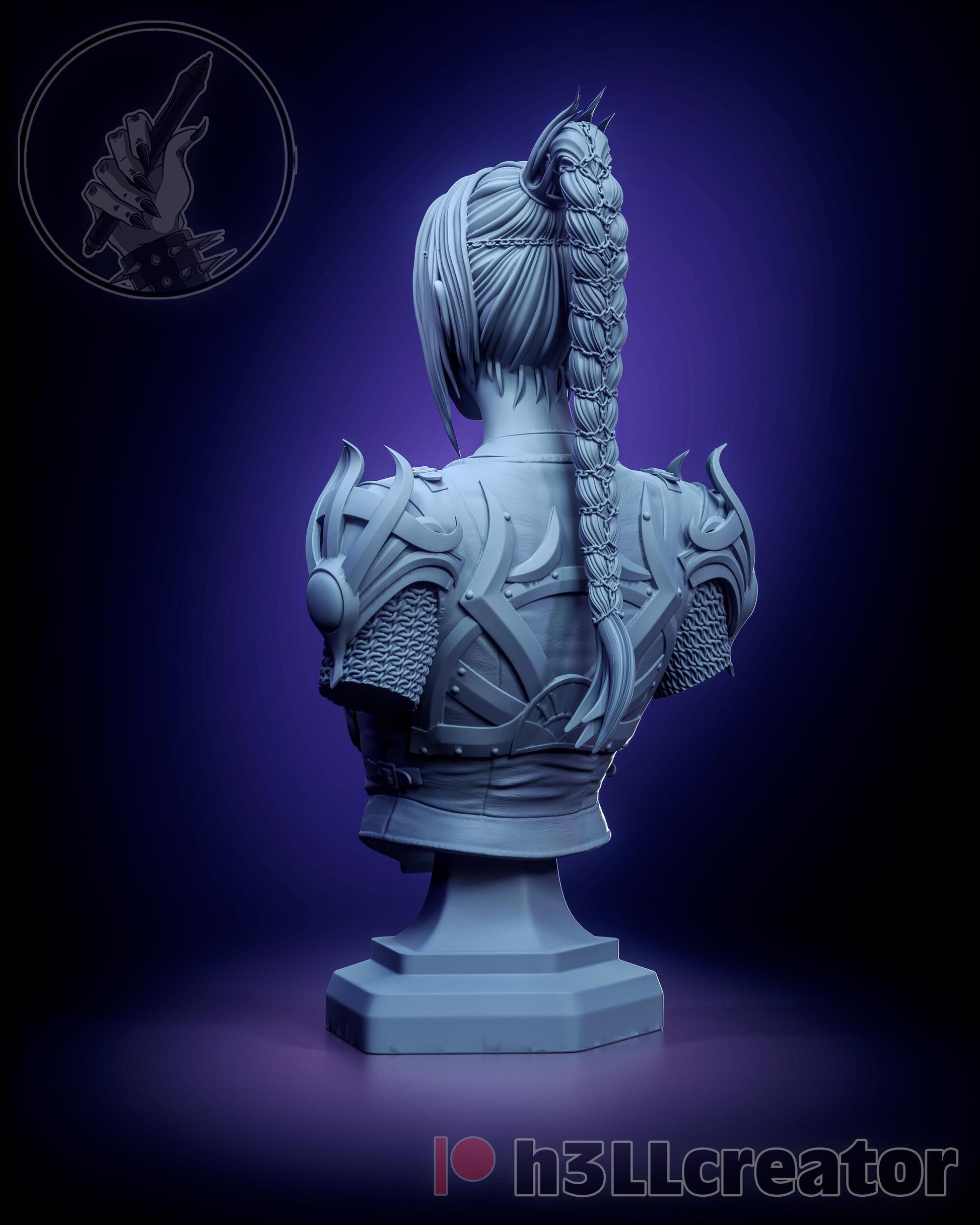 Shadowheart Bust - Baldur's Gate 3 - Alternate view 3