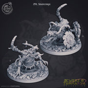 Ratfolk Enemy Miniature - resin tabletop miniature front view