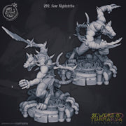 Ratfolk Fighter Miniature - resin tabletop miniature front view