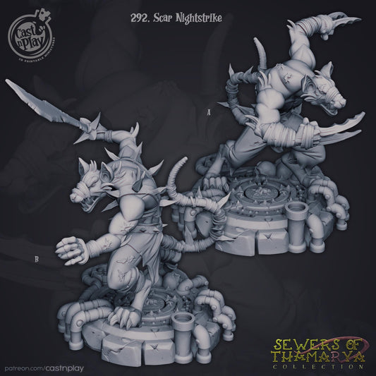 Ratfolk Fighter Miniature