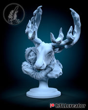 Avery and Rohan H3LLCreator Concept Bust - resin tabletop miniature front view