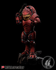 Wrex Figure - Mass Effect - resin tabletop miniature front view