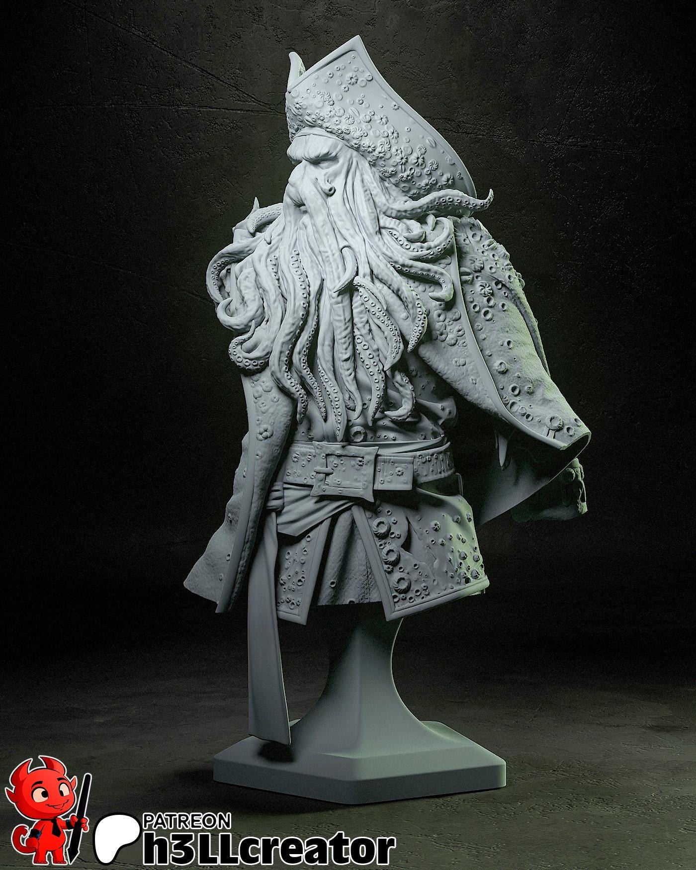 Davy Jones Bust - Pirates of the Caribbean - Alternate view 2
