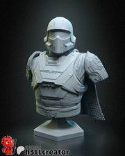 Helldiver Helldivers 2 Bust - resin tabletop miniature front view