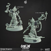Goblin Artificer Miniature - resin tabletop miniature front view