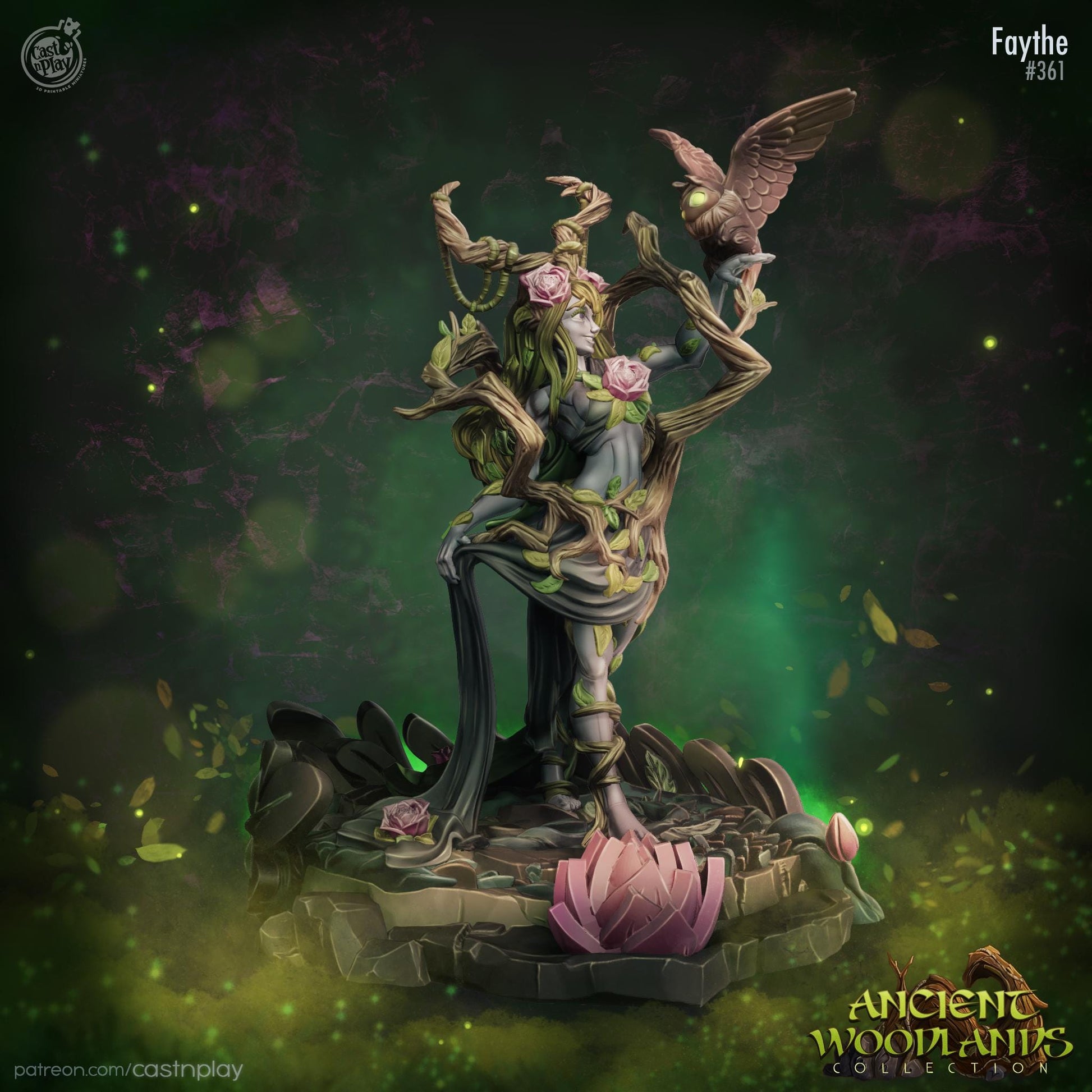 Wood Elf Druid Miniature