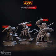 Tiefling Monk Miniature - resin tabletop miniature front view