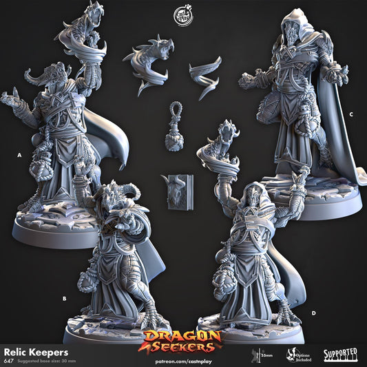 Dragonborn Warlock Miniature