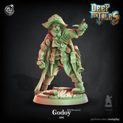 Pirate Captain Miniature - resin tabletop miniature front view
