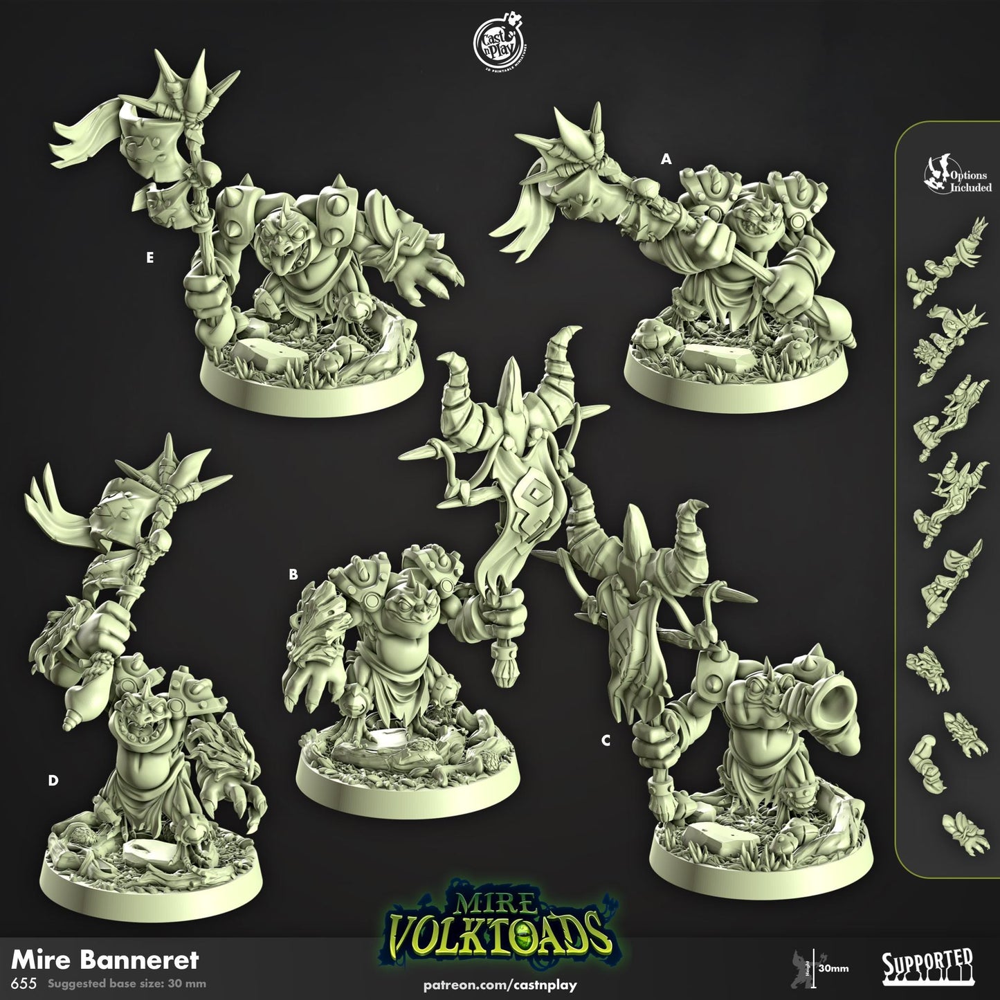 Grung Barbarian Miniature