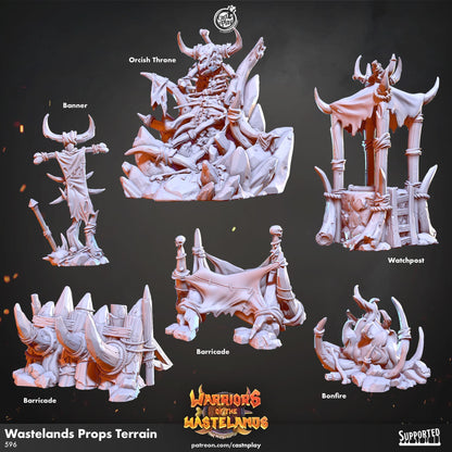Warriors of the Wasteland Orc Campsite Terrain Set