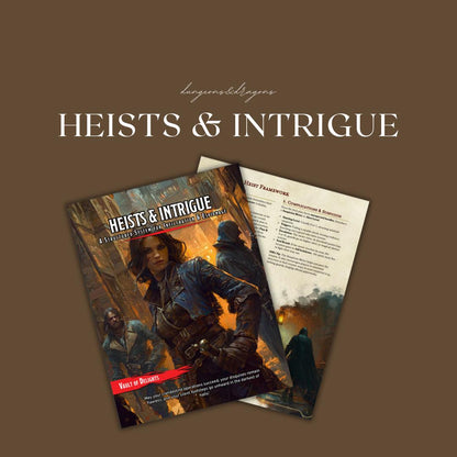 Heists and Intrigue Guide