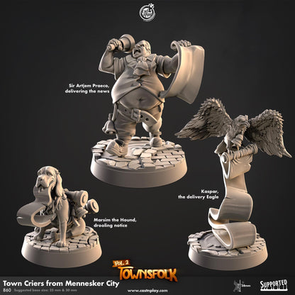Townsfolk Criers Miniature Set