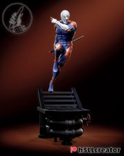 Gray Fox Metal Gear Figure - resin tabletop miniature front view