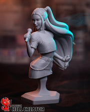 Mira KPop Demon Hunters Bust - resin tabletop miniature front view