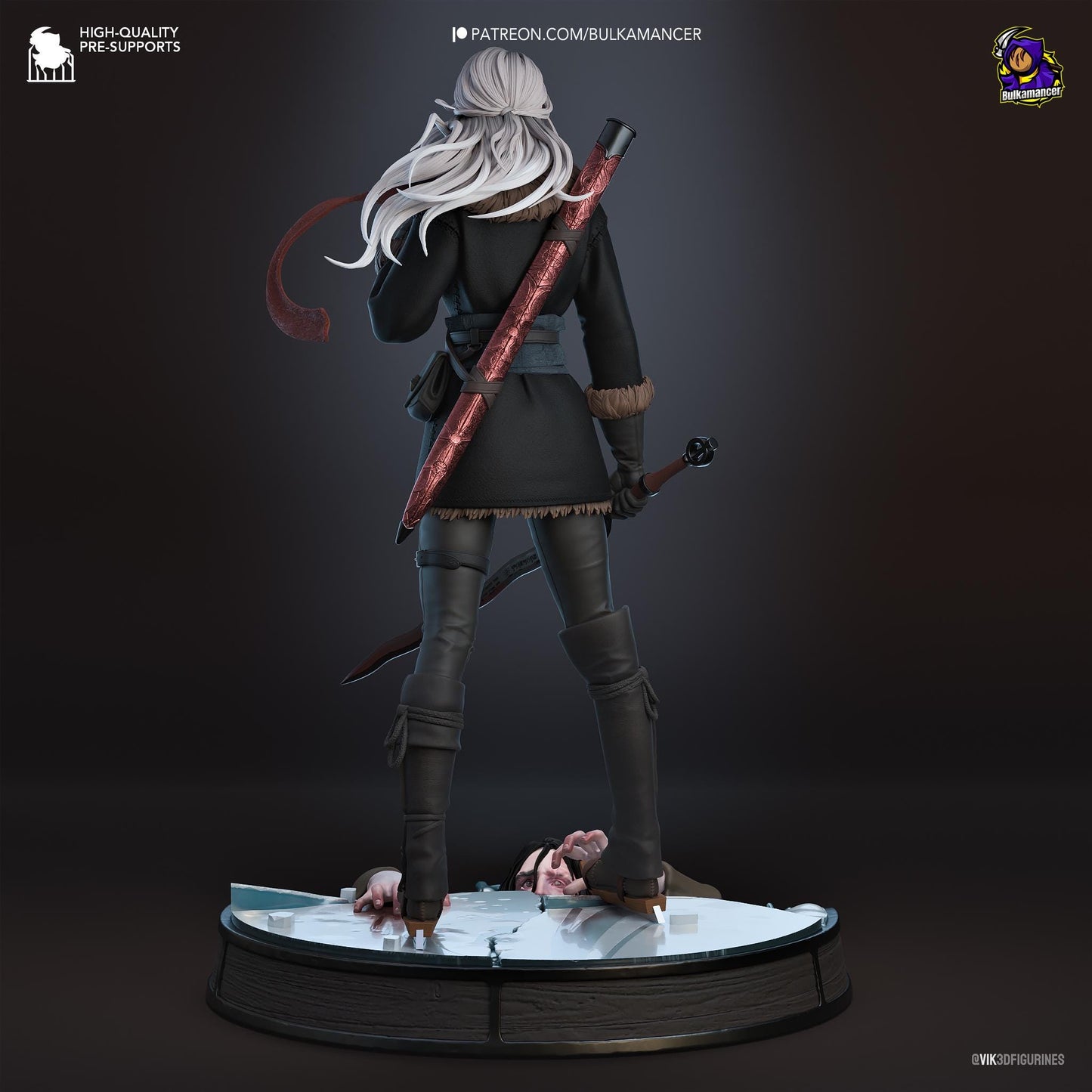 Ciri Resin Figurine | The Witcher | FAN Made