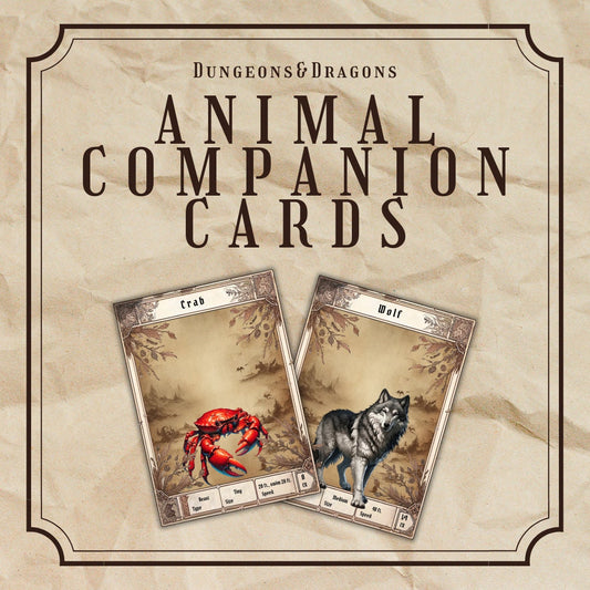 Animal Companion Cards
