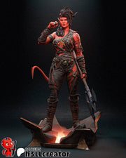 Karlach Figure - Baldur's Gate 3 - resin tabletop miniature front view