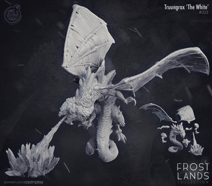 White Ice Dragon Large Miniature