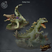 Crocodile Miniature - resin tabletop miniature front view