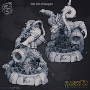 Ratfolk Cannoneer Miniature - resin tabletop miniature front view