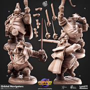 Giff Pirate Miniature - resin tabletop miniature front view