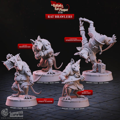 Ratfolk Rogue Miniature - Alternate view 2