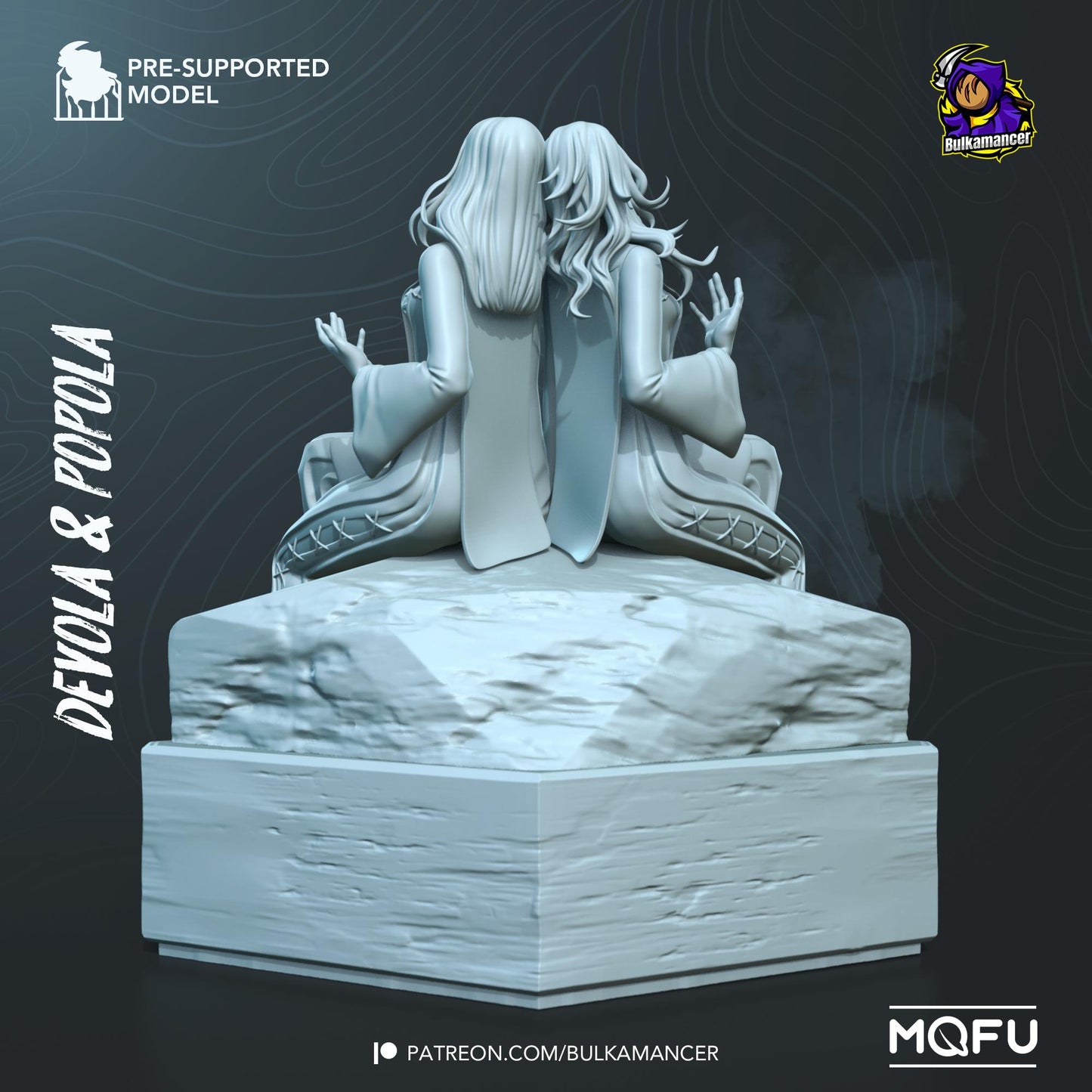 Devola and Popola Resin Figurine | Nier: Replicant | FAN Made