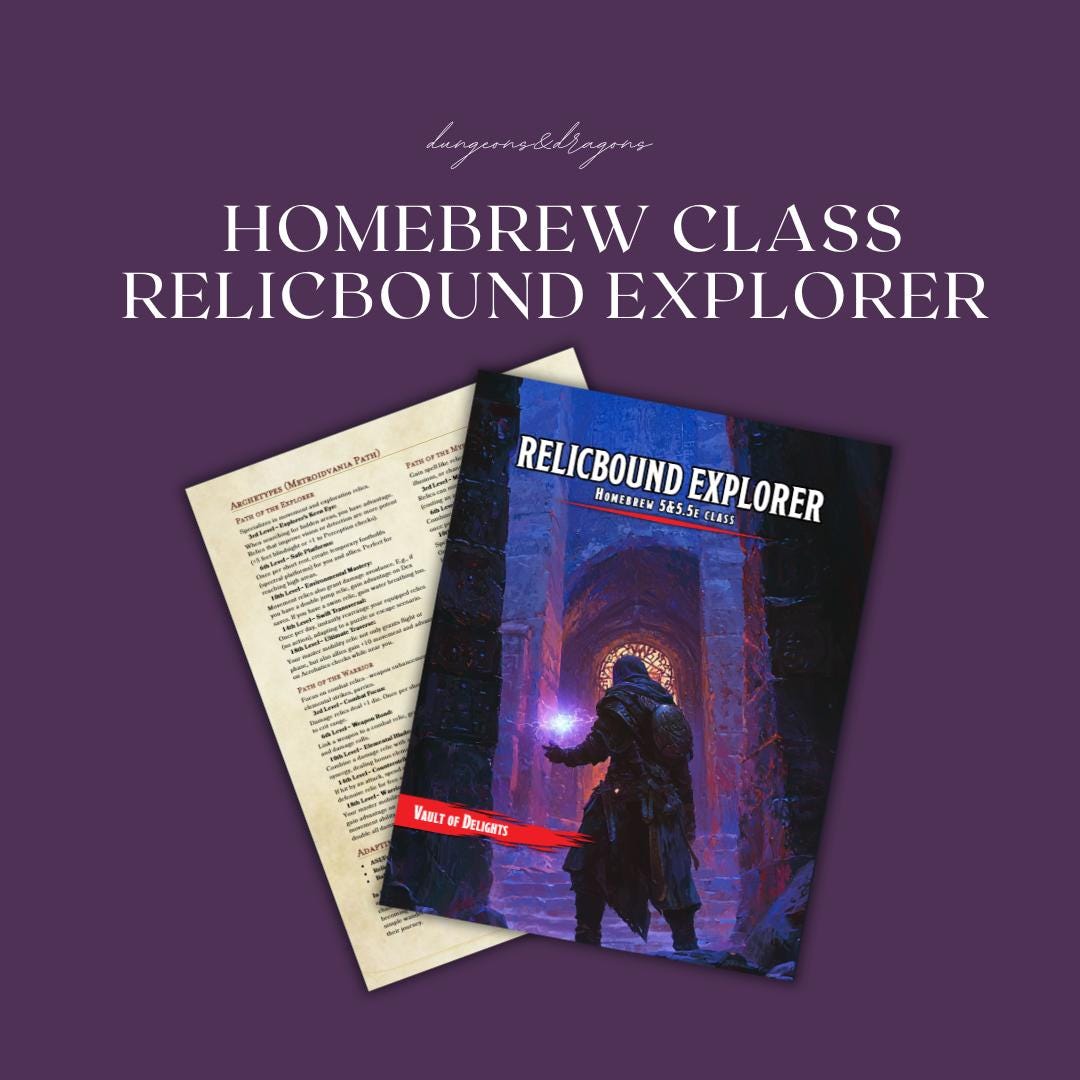 Relicbound Explorer Homebrew Class Guide
