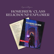 Relicbound Explorer Homebrew Class Guide - digital download preview