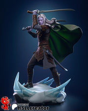 Drizzt Do'Urden Figure - resin tabletop miniature front view