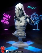 Jinx Bust - Arcane - resin tabletop miniature front view