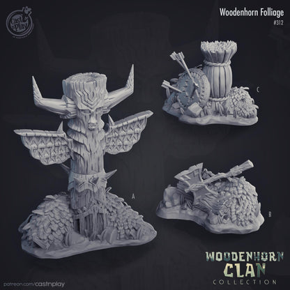Woodenhorn Clan Collection Totem Terrain Set