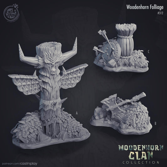 Woodenhorn Clan Collection Totem Terrain Set
