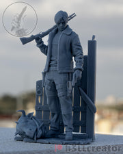 Leon Kennedy Residual Evil 4 Remake Figure - resin tabletop miniature front view