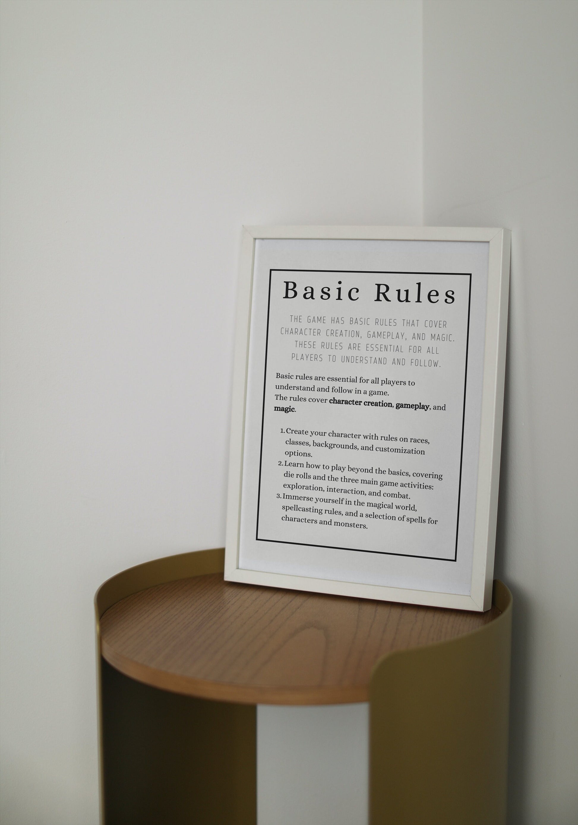 Basic Rules Wall Art - Alternate view 2