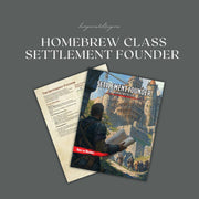 Settlement Founder Homebrew Class Guide - digital download preview