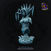 Nocticula Bust - Wrath of the Righteous - resin tabletop miniature front view