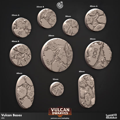 Vulcan Dwarves Bases Set