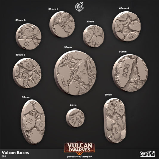 Vulcan Dwarves Bases Set