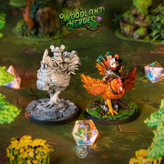 Mousefolk Knight & Adventurer Miniature Set - resin tabletop miniature front view