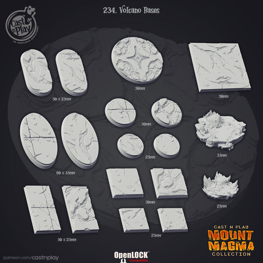 Mount Magma Bases Set
