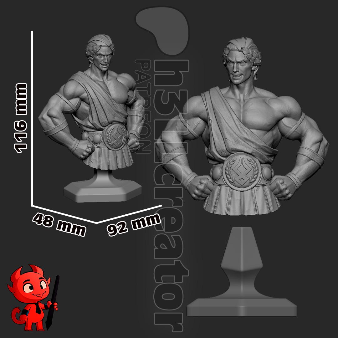 Theseus Bust - Hades - Alternate view 4