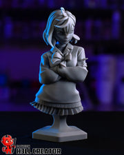 Momo Ayase DanDaDan Bust - resin tabletop miniature front view