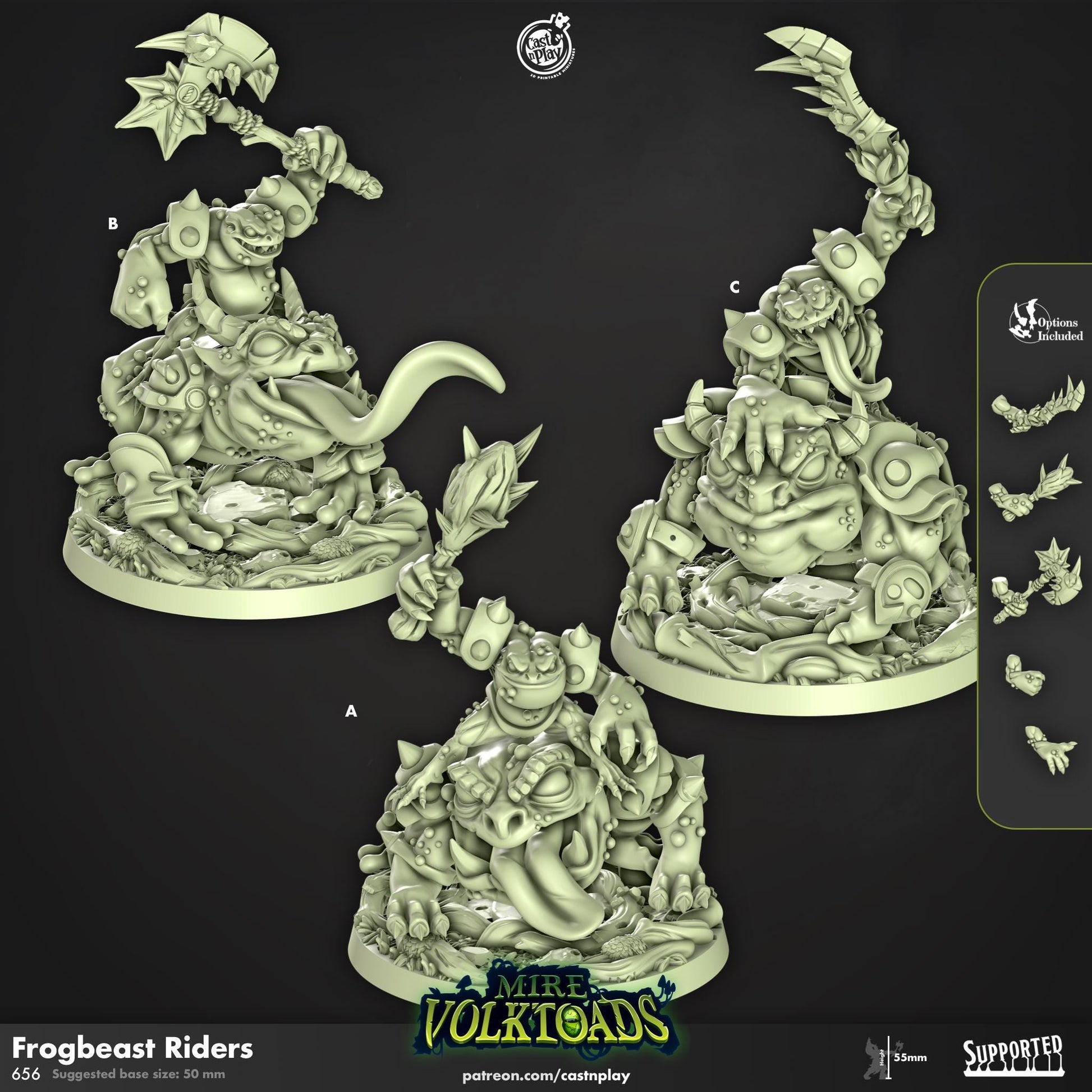 Grung Fighter Miniature