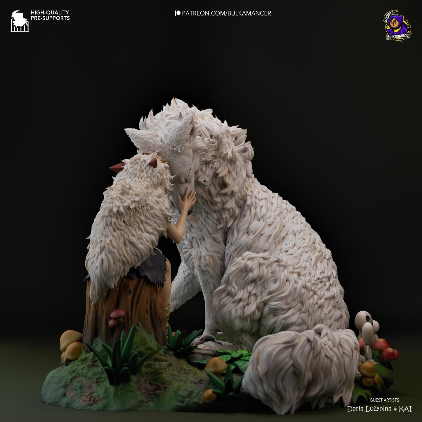 San Princess Mononoke Figure - Alternate view 3