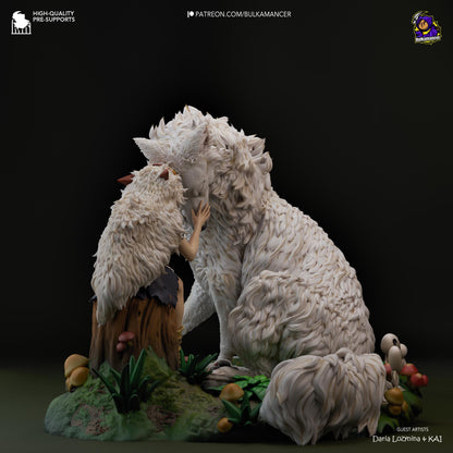 San Princess Mononoke Figure - Alternate view 3
